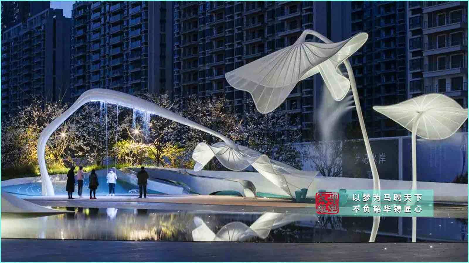 水景噴泉不銹鋼雕塑,住宅小區景觀雕塑,大型戶外創(chuàng)意雕塑